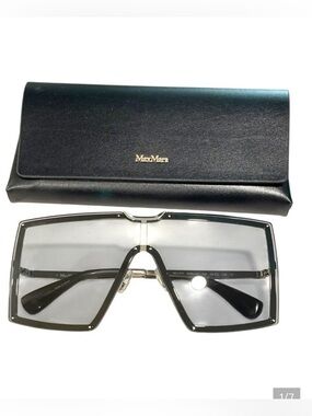 Max Mara Womens Shield Rectangular Sunglasses MM0037/S NWT